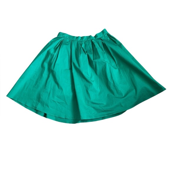 Eloquii Women's Emerald Green Pleated MIdi Skirt with Pockets Size 16 - Picture 1 of 5